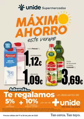 Folleto Unide Supermercados (válido hasta el 30-07)