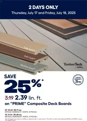 RONA flyer (valid until 18-07)