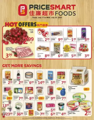 PriceSmart foods flyer (valid until 23-07)