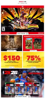 GameStop flyer (valid until 25-07)