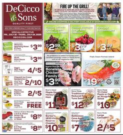 DeCicco & Sons Weekly Ad week 29 Page 1