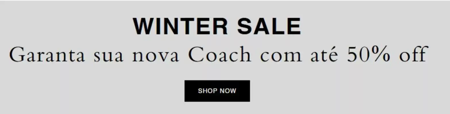 Catálogo Coach (válido até 17-08)