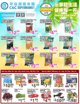 C&C Supermarket flyer
