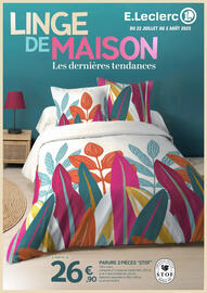 Catalogue E.Leclerc | Linge de maison page 1