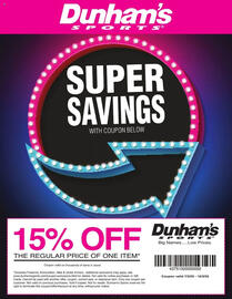 Dunham's Sports Weekly Ad Page 1