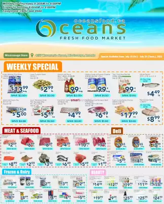 Oceans Fresh Food Market flyer (valid until 24-07)