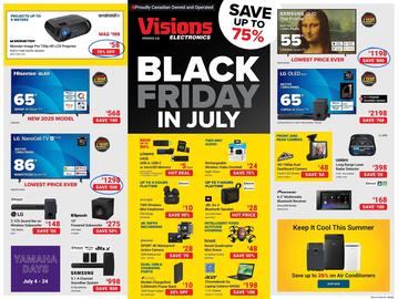 Visions Electronics flyer week 29 Page 1