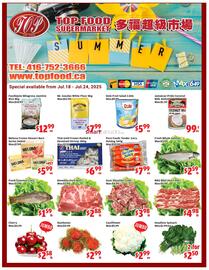 Top Food Supermarket flyer week 29 Page 1