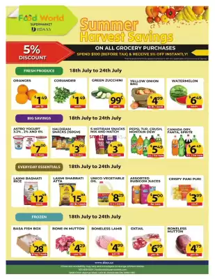 Food World Supermarket flyer (valid until 24-07)