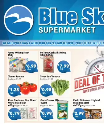 Blue Sky Supermarket flyer