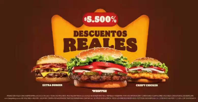 Catálogo Burger King (válido hasta 11-08)