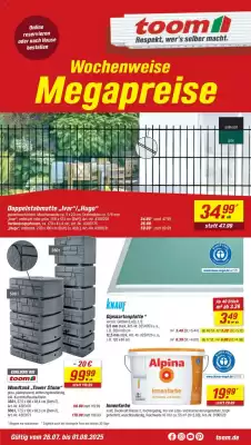 toom Baumarkt Prospekt (gültig bis 1-08)
