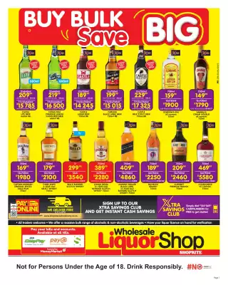 Shoprite Liquor catalogue