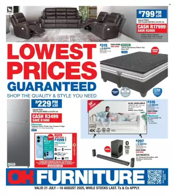 OK Furniture catalogue (valid until 10-08)