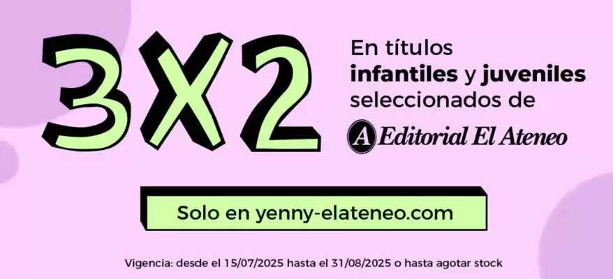 Catálogo Yenny El Ateneo (válido hasta 31-08)