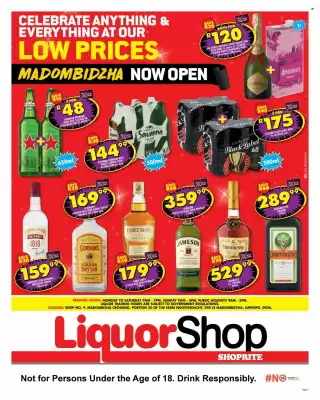 Shoprite Liquor catalogue