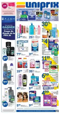 Uniprix flyer (valid until 30-07)
