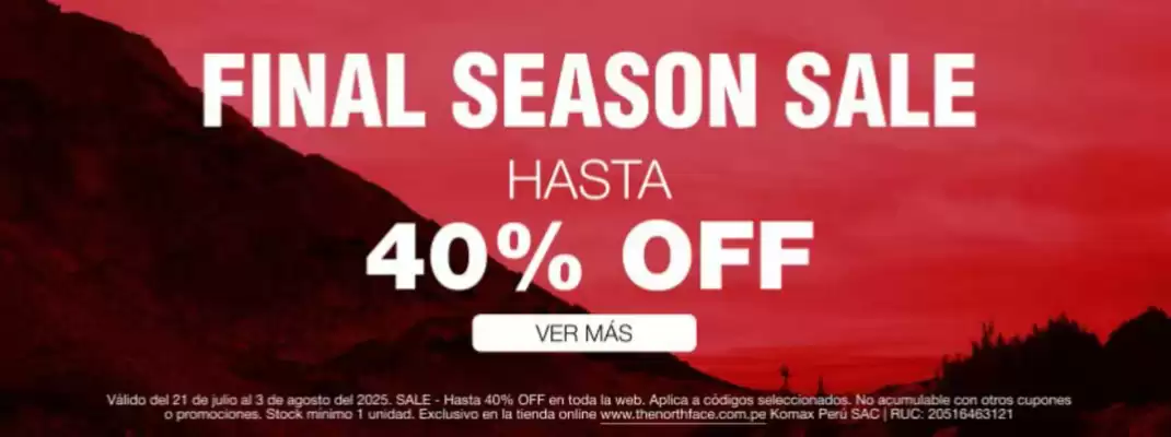 Catálogo The North Face (válido hasta 3-08)