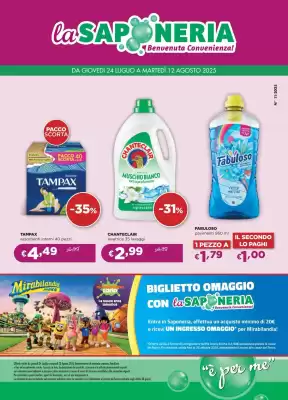 Volantino La Saponeria (valido fino al 12-08)