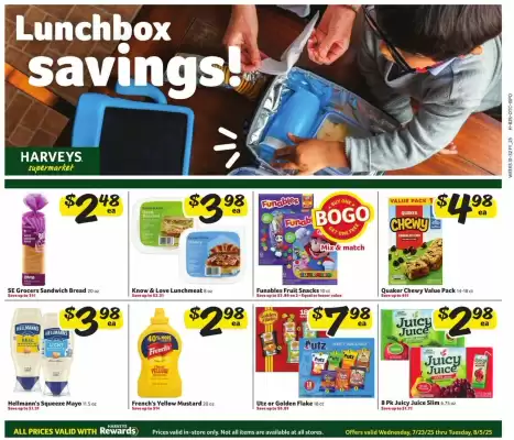 Harveys Supermarkets Weekly Ad (valid until 5-08)