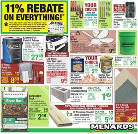 Menards Weekly Ad Page 1