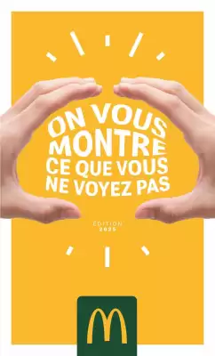 Catalogue McDonald's (valable jusqu'au 31-12)