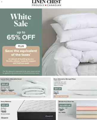 Linen Chest flyer (valid until 25-08)