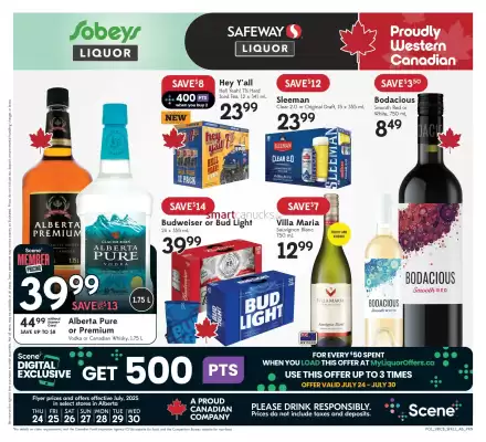 Sobeys Liquor flyer (valid until 30-07)
