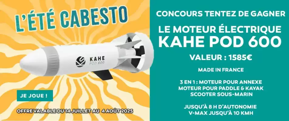 Catalogue Cabesto (valable jusqu'au 10-08)