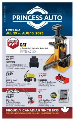 Princess Auto flyer