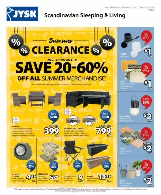 JYSK flyer (valid until 7-08)