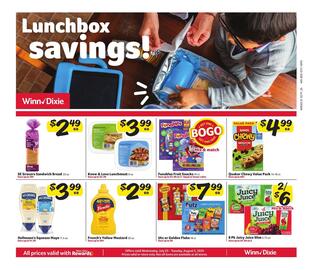 Winn Dixie Weekly Ad Page 1