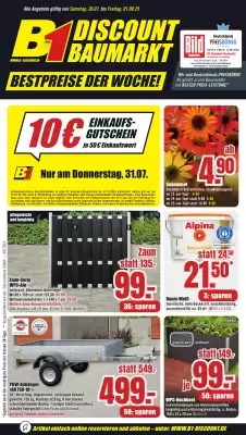 B1 Discount Baumarkt Prospekt (gültig bis 1-08)