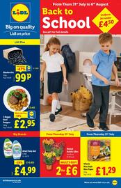 Lidl leaflet week 31 Page 1