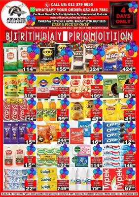 Advance Cash n Carry catalogue (valid until 27-07)