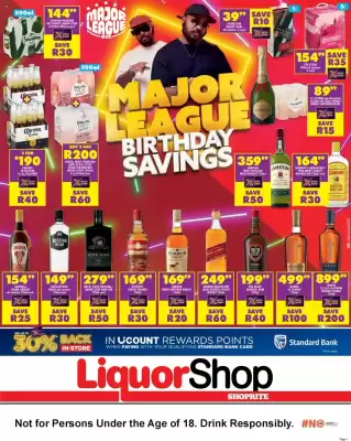 Shoprite Liquor catalogue (valid until 10-08)
