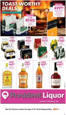 President Liquor catalogue (valid until 10-08)