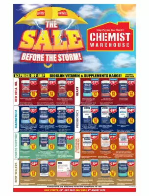 Chemist Warehouse catalogue (valid until 6-08)