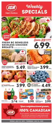 IGA flyer