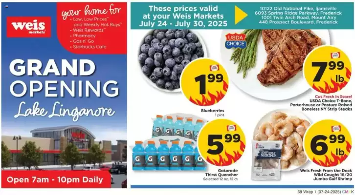 Weis Markets Weekly Ad (valid until 31-07)