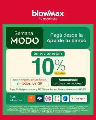 Catálogo Blow Max (válido hasta 30-07)