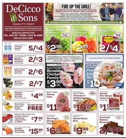DeCicco & Sons Weekly Ad week 30 Page 1