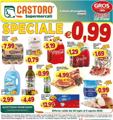 Volantino Il Castoro Supermercati (valido fino al 5-08)