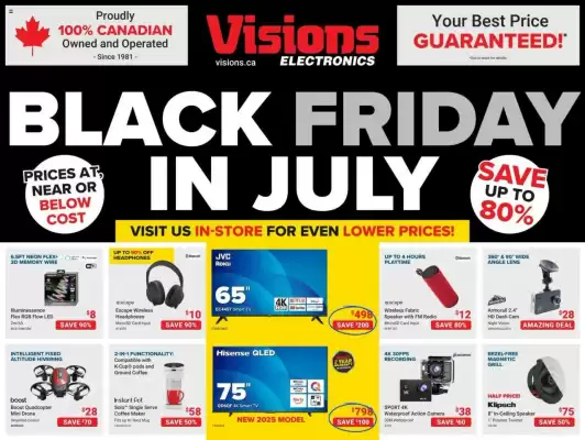 Visions Electronics flyer