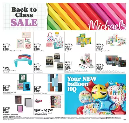 Michaels flyer