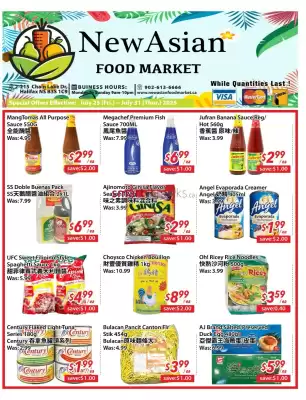 New Asian Food Market flyer (valid until 31-07)