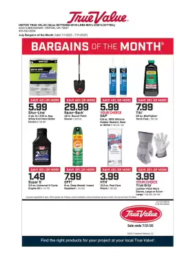 True Value Weekly Ad (valid until 31-07)