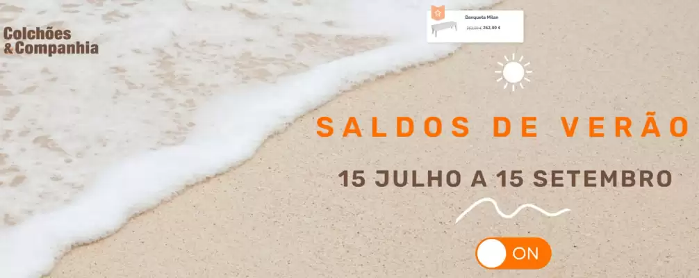 Folheto Colchões & Companhia (válido até 15-09)