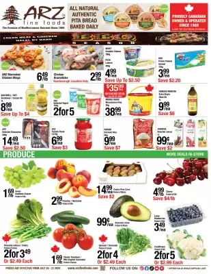 Arz Fine Foods flyer (valid until 31-07)
