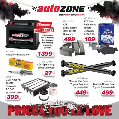 AutoZone catalogue